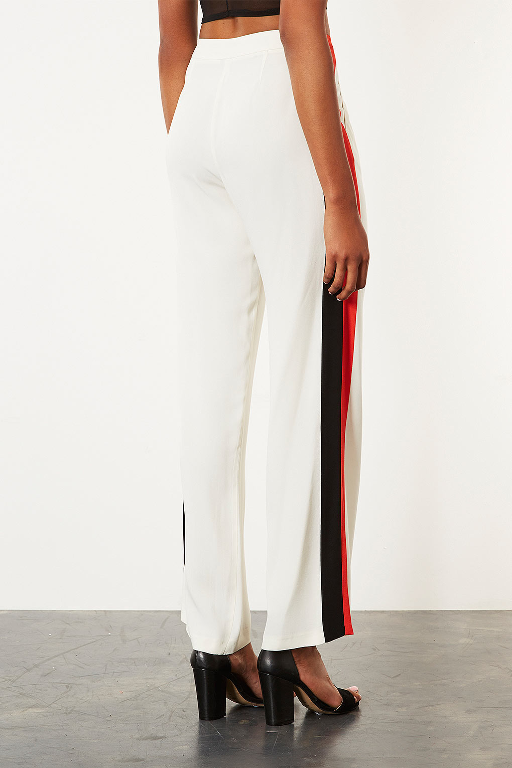 white side stripe trousers