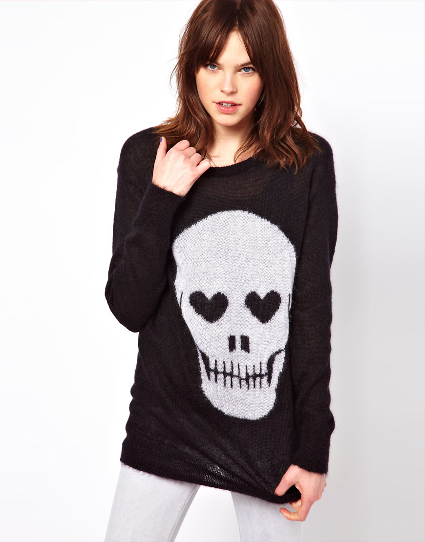 Zoe Karssen Skull Jumper in Black | Lyst