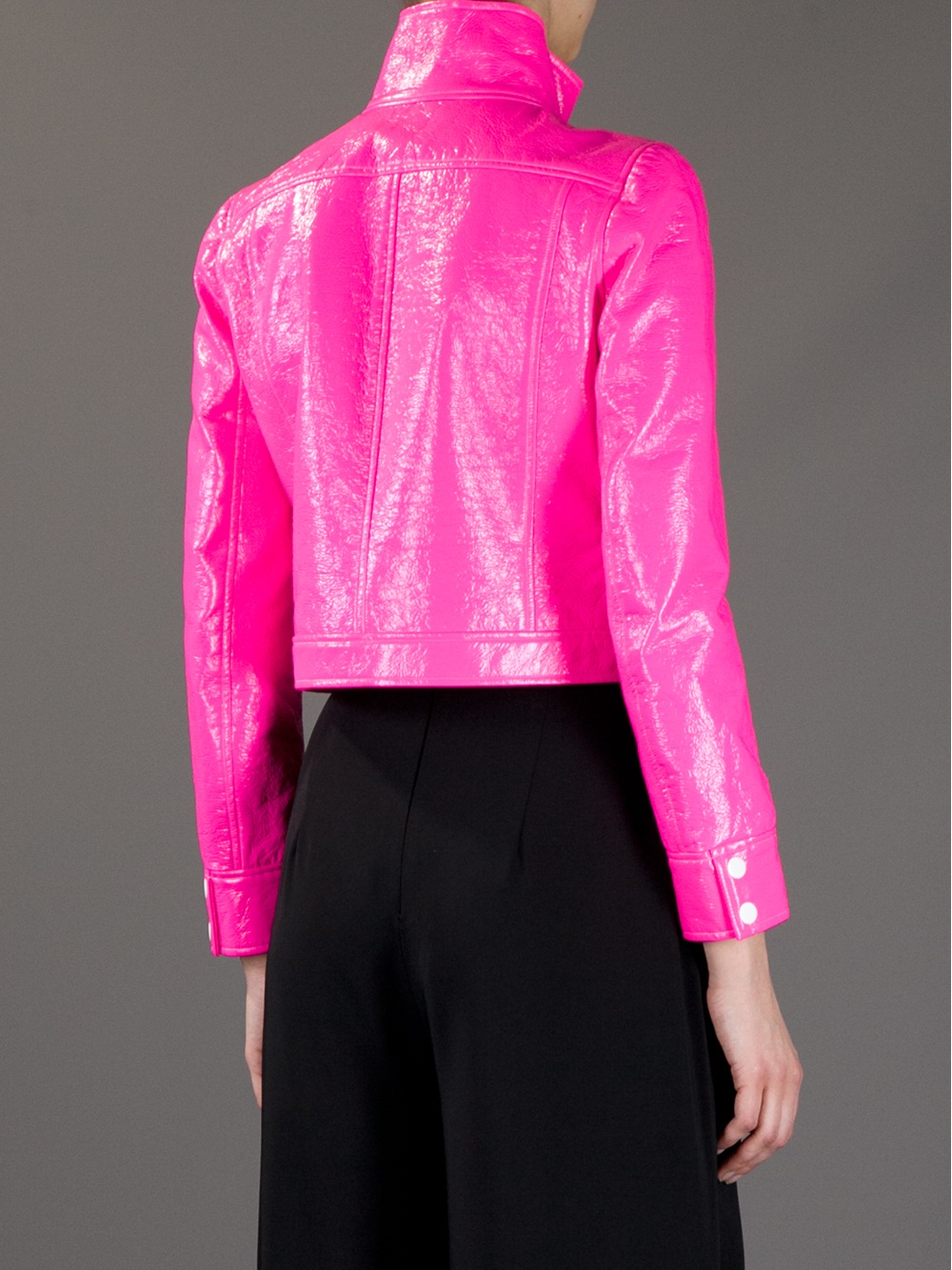 Courreges Cropped Jacket in Pink Lyst