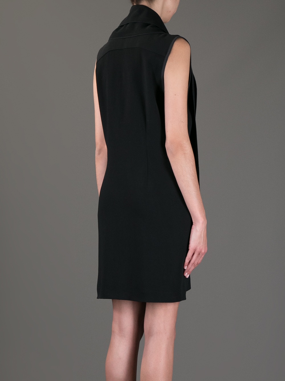 Lyst - Sharon Wauchob Scarf Detail Dress in Black