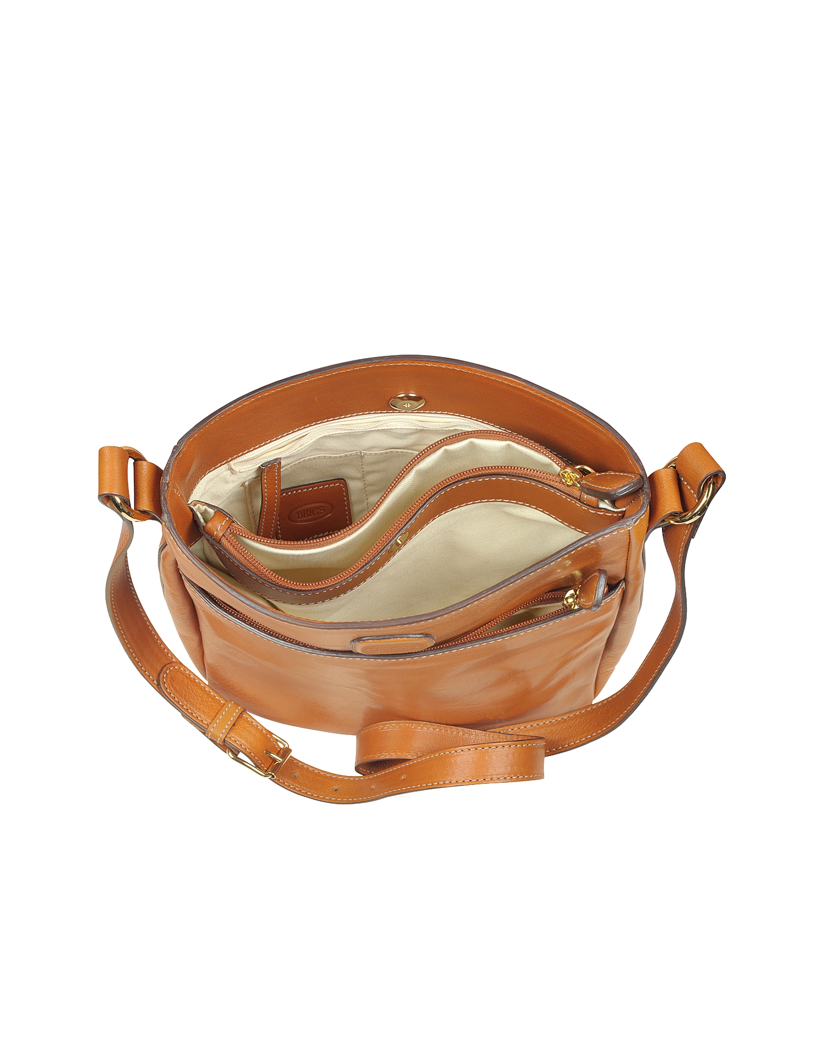 Bric's Life Leather Crossbody Bag in Natural Lyst