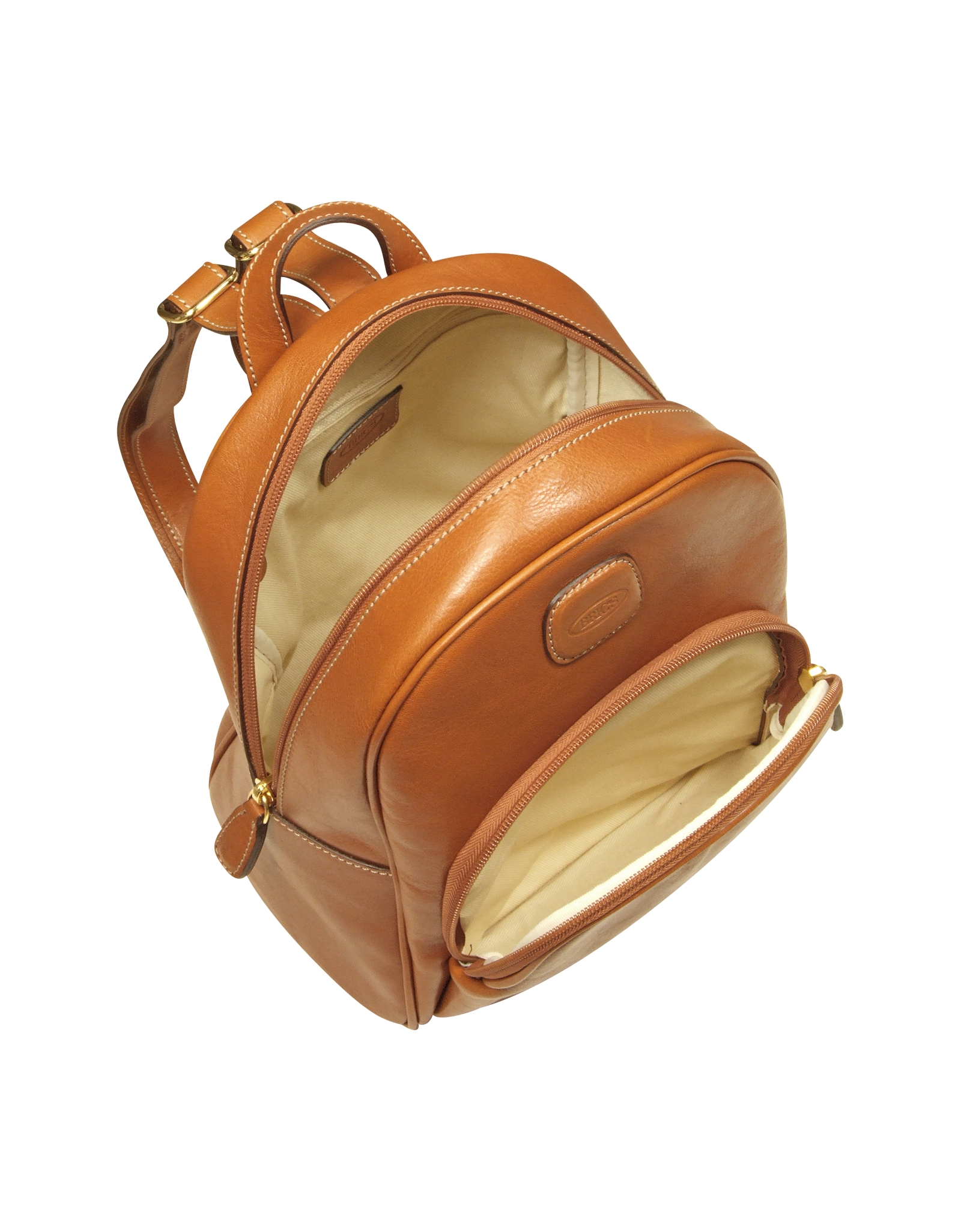 Lyst Bric'S Life Leather Genuine Leather Backpack in Brown