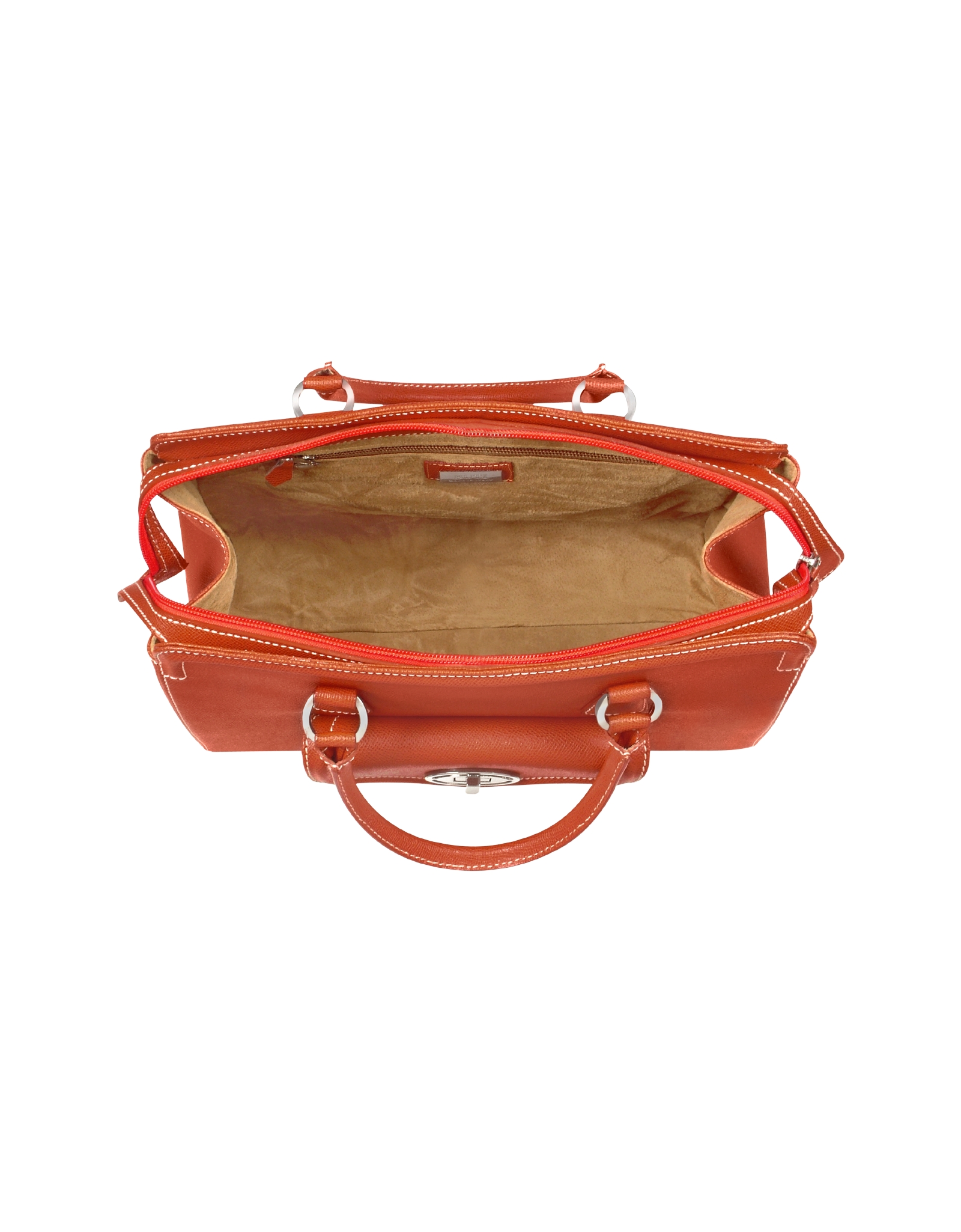 orange satchel purse