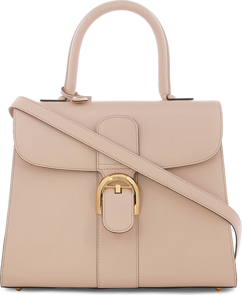 Delvaux Brillant Moyen Box Tote Bag in Beige (powder) | Lyst