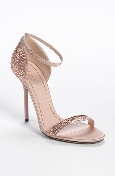 Gucci Noah Crystal Sandal in Pink (light pink) | Lyst