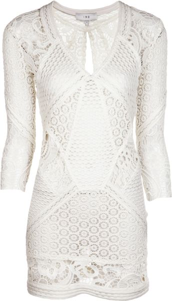 Iro Rovea Cutout Dress in White | Lyst