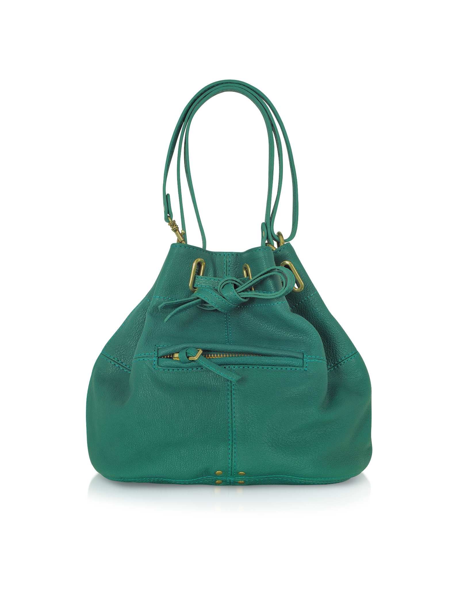 Jérôme Dreyfuss Alain S Emerald Green Leather Shoulder Bag in Green | Lyst