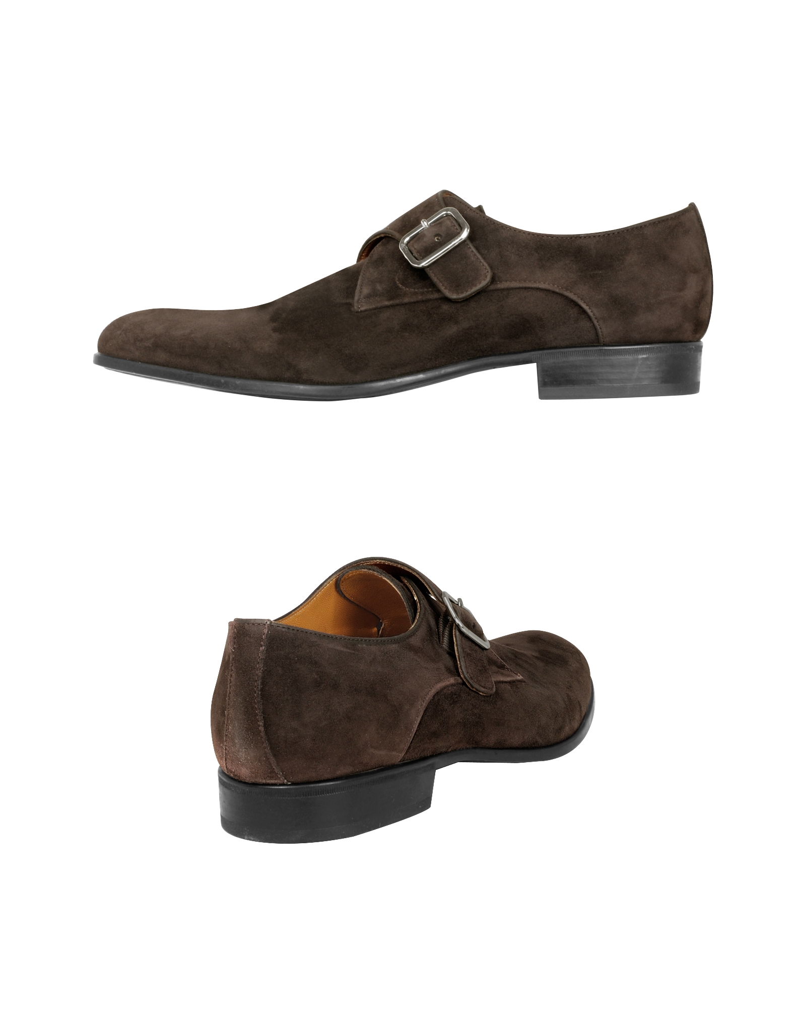 Lyst Moreschi Kobe Dark Brown Suede Monk Strap Shoes in