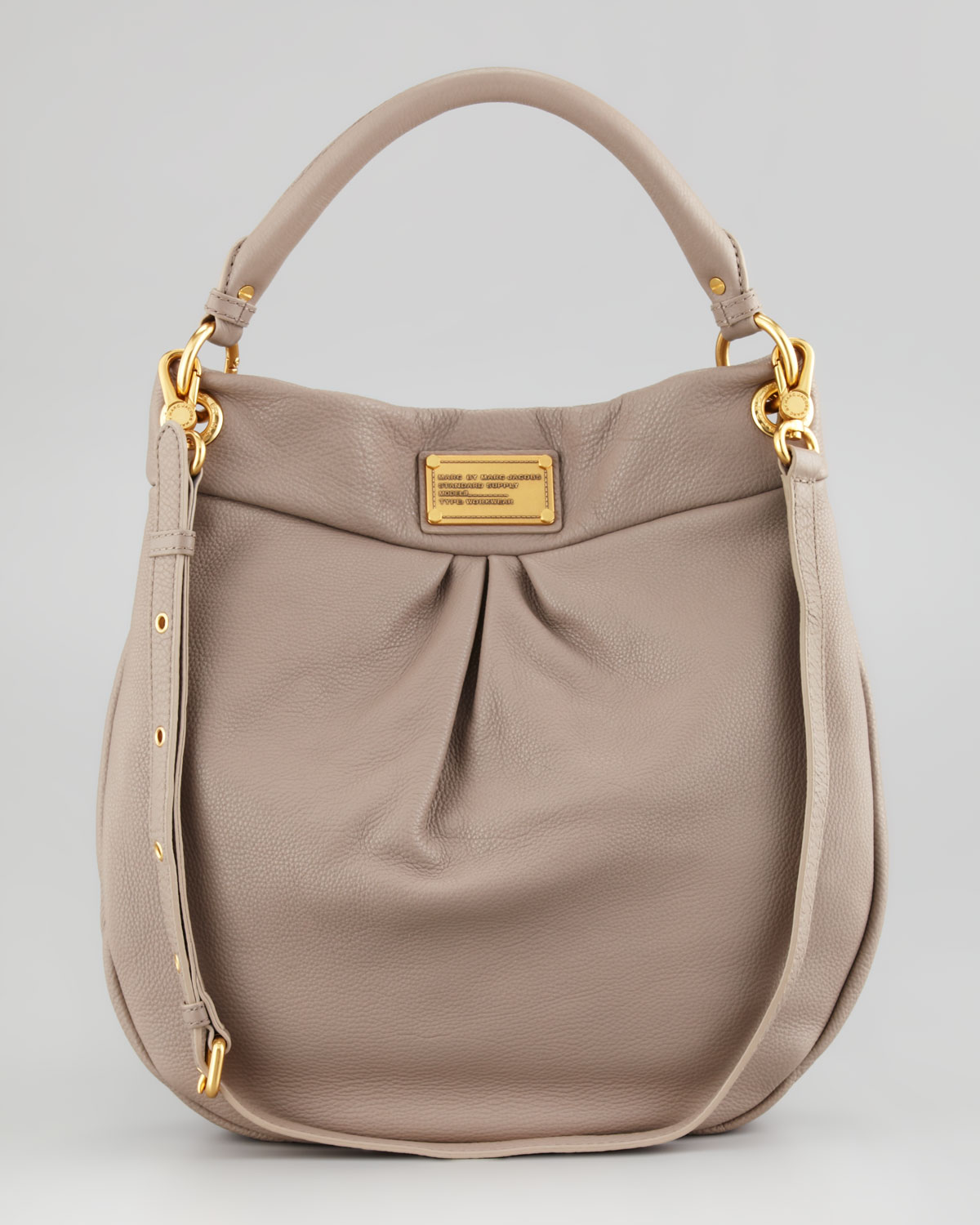 Marc By Jacobs Classic Q Hillier Hobo Bag In Beige