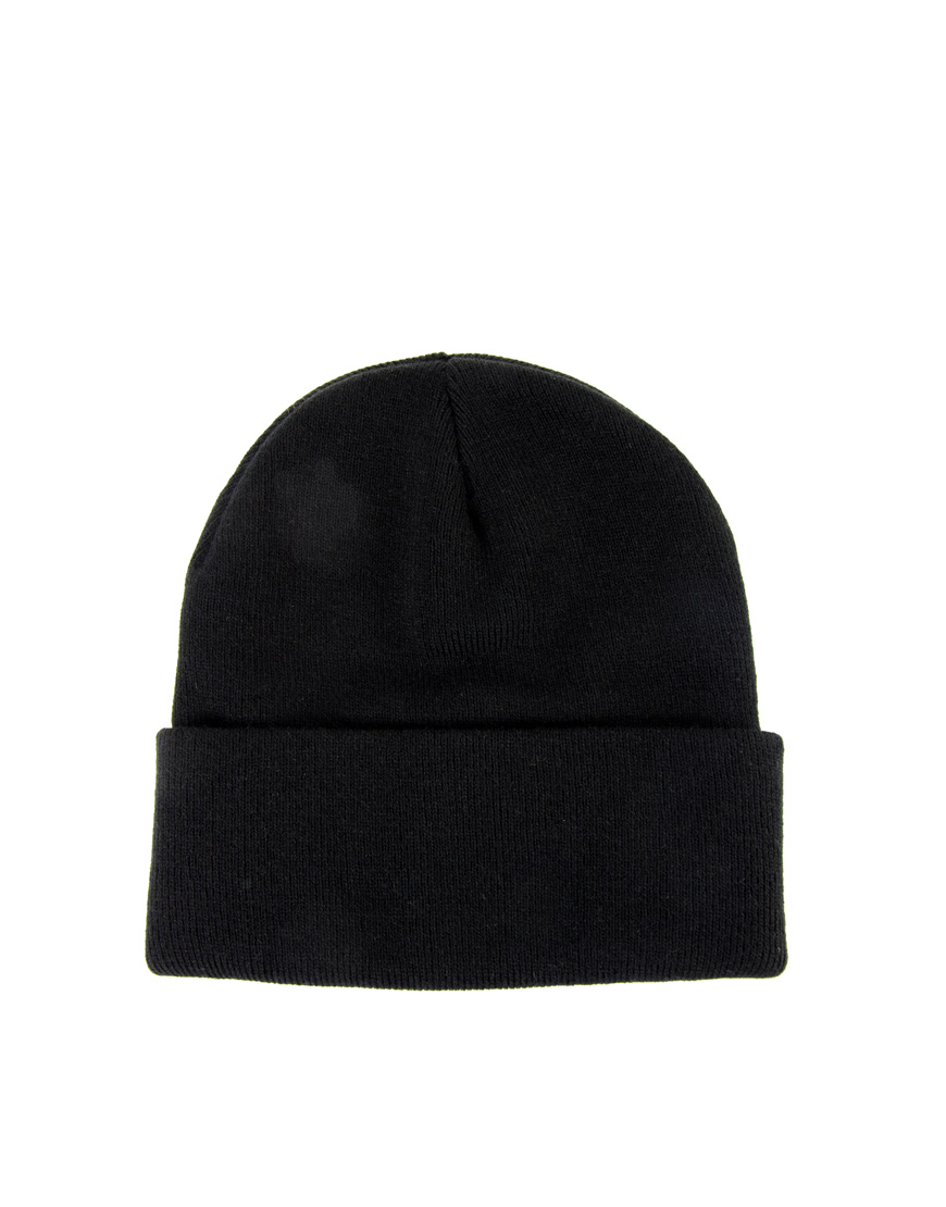 Asos Tall Beanie Hat in Black for Men | Lyst