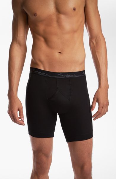 Coopers By Jockey Midway Outlast Boxer Briefs in Black for Men | Lyst