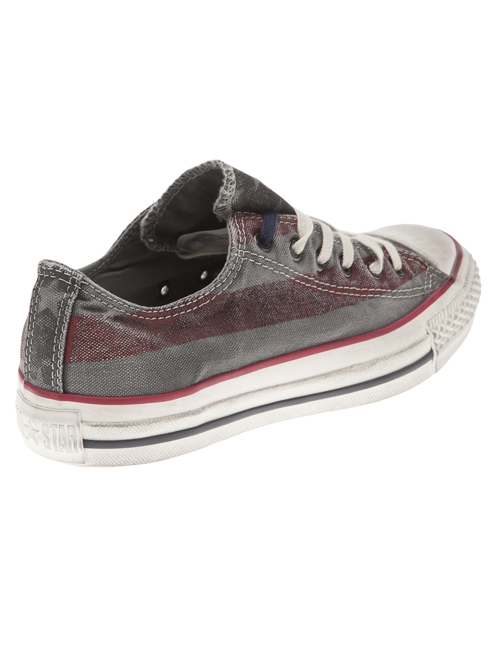 Converse Lotop Striped Sneaker in Red | Lyst