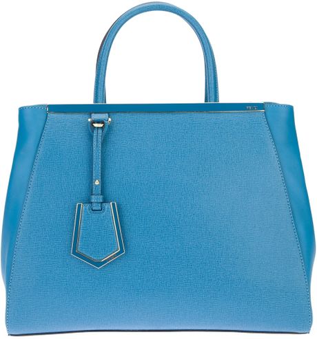 Fendi 2jours Tote in Blue (turquoise) | Lyst