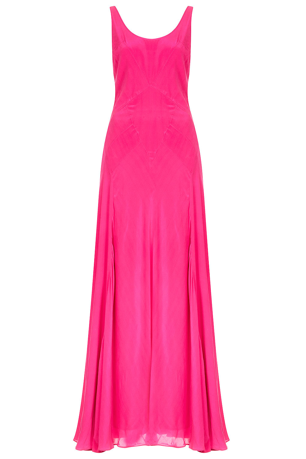 Topshop Limited Edition Silk Maxi Dress in Pink | Lyst