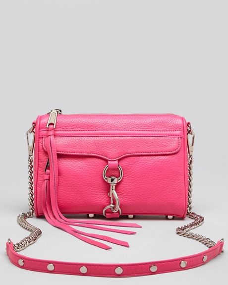 Rebecca Minkoff Crossbody Clutch Mini Mac in Pink (poppy pink) | Lyst