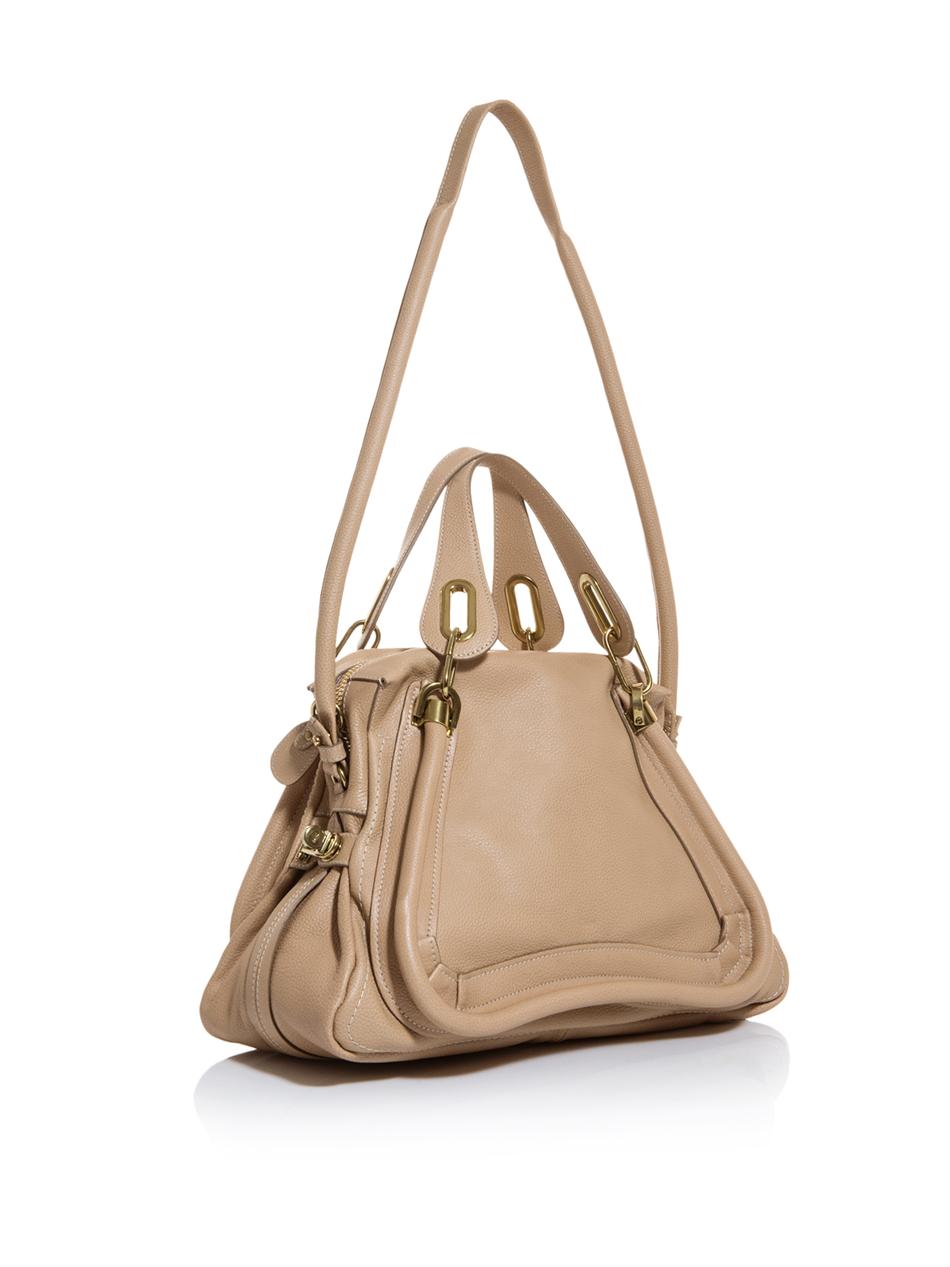 Chlo Paraty Leather Bag in Beige | Lyst  