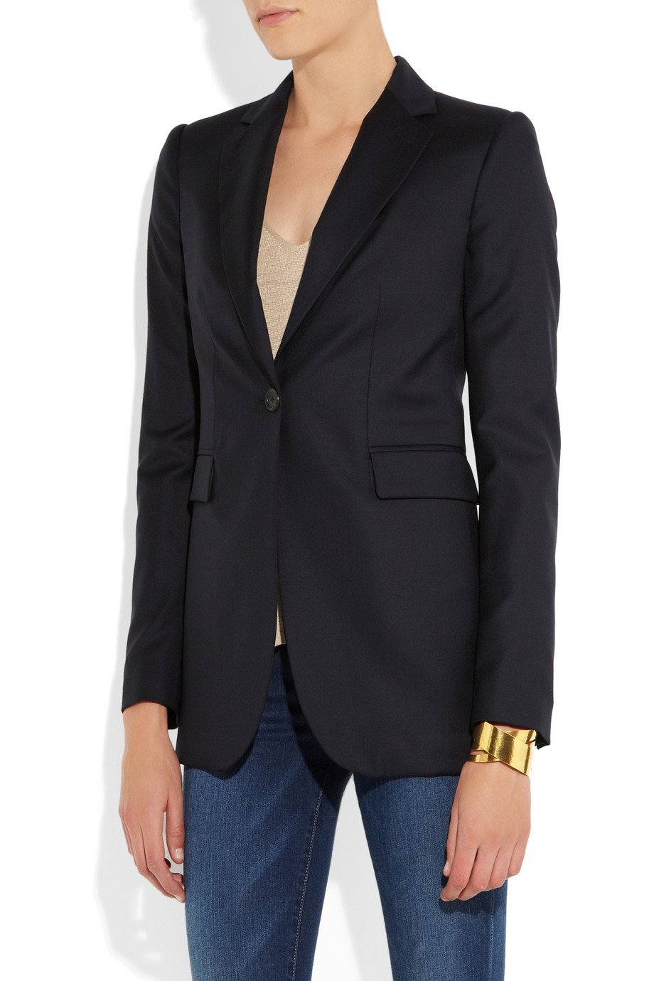 Lyst - Joseph Laurent Super 100 Wool Twill Blazer in Black