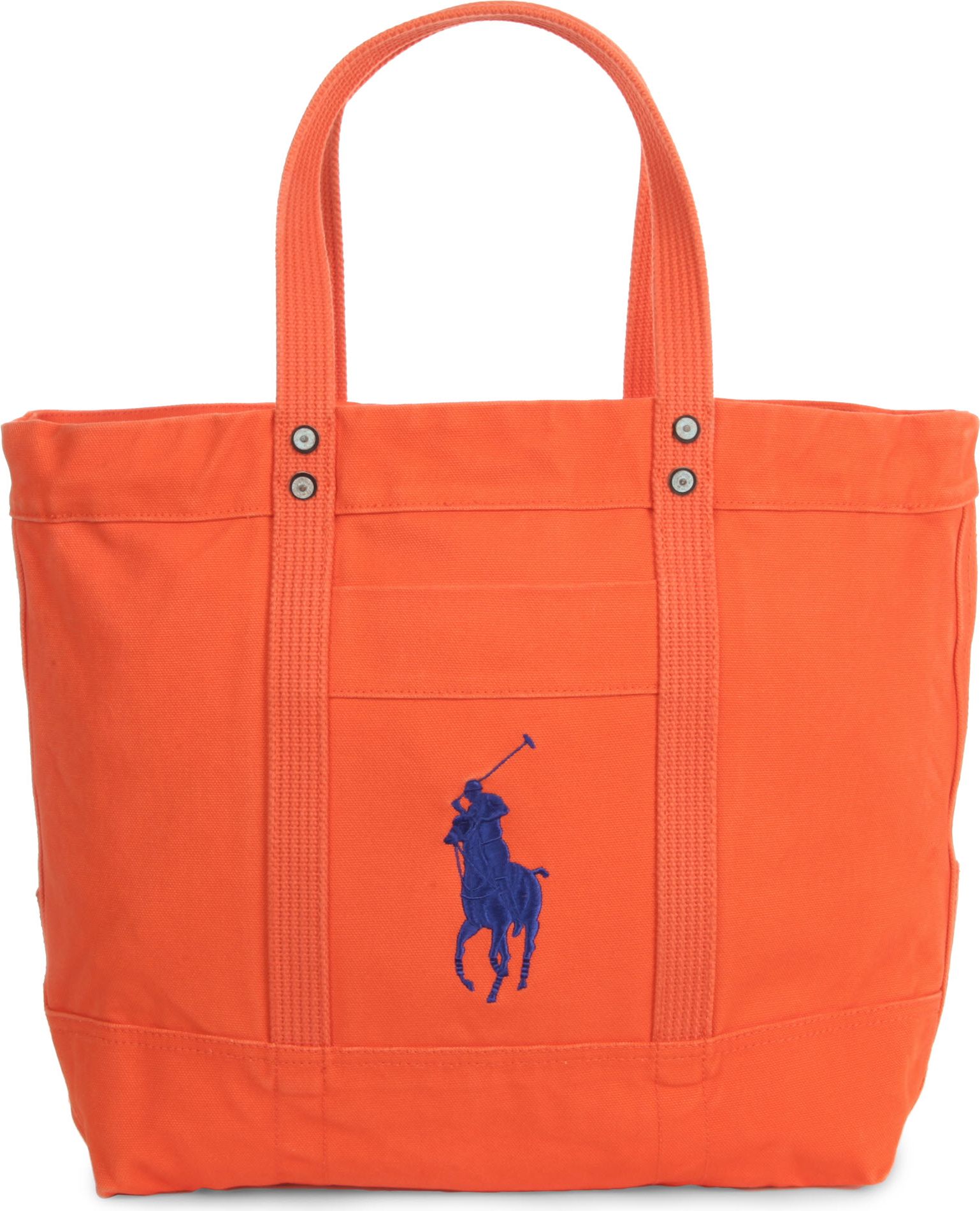 Ralph Lauren Big Pony Canvas Tote in Orange for Men - Lyst