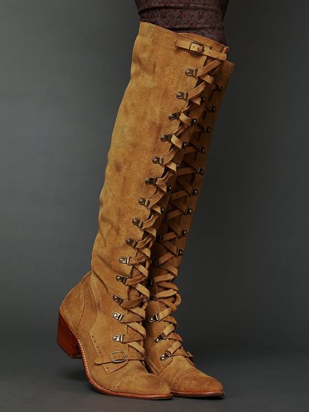 Jeffrey Campbell Johnny Tall Boot in Brown (TAN SUEDE) | Lyst