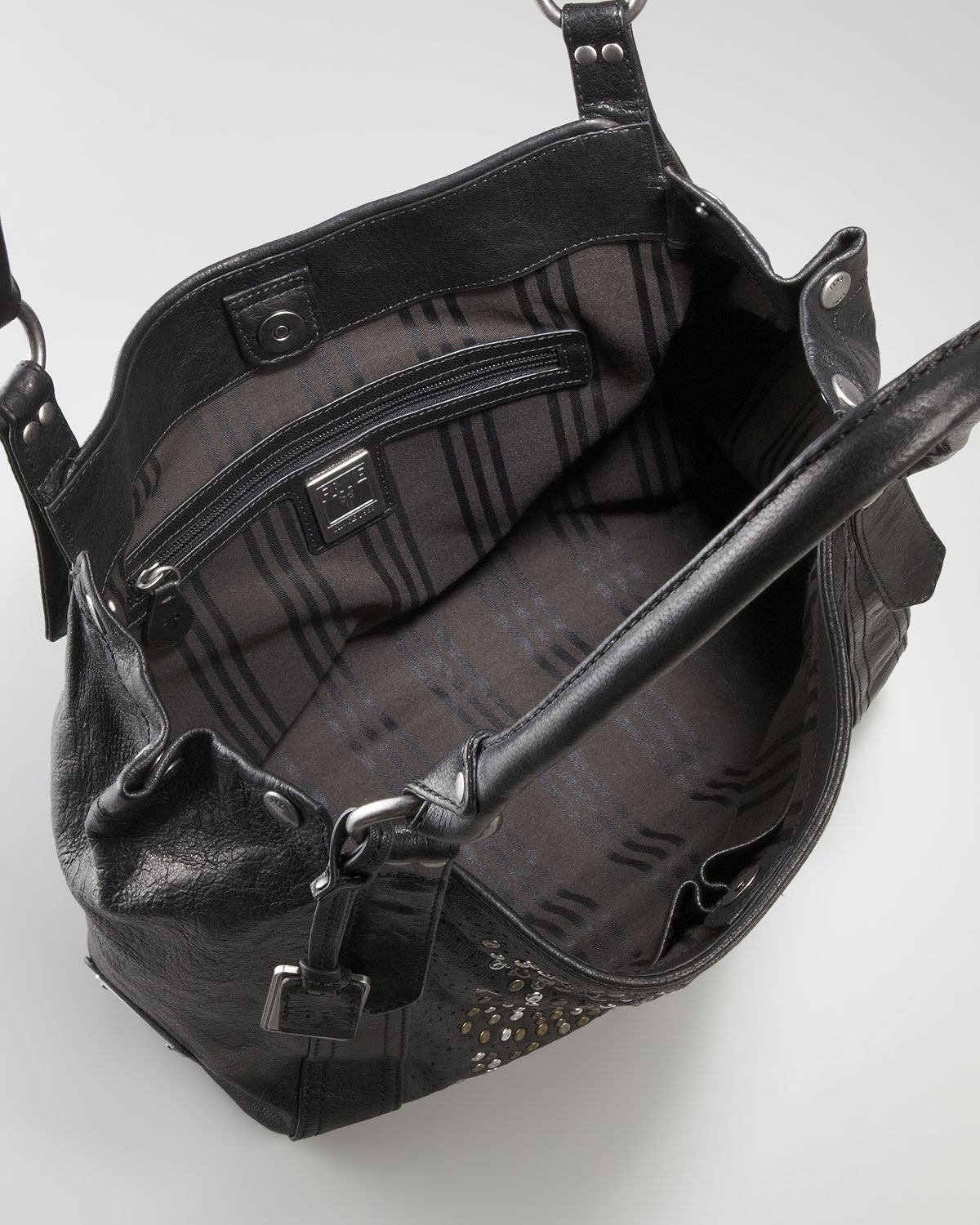 Lyst - Frye Deborah Studded Tote Bag in Black