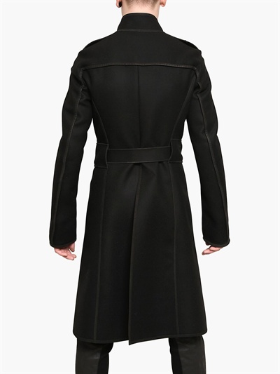 Lyst - Gareth Pugh Double Waterproof Wool Cloth Coat in Black for Men