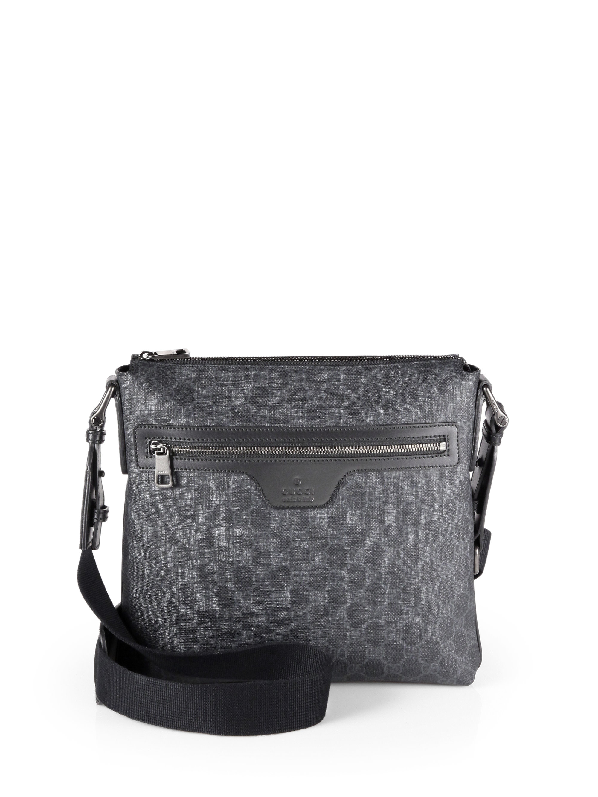 Gucci Small Gg Messenger Bag in Black for Men (black rose) | Lyst