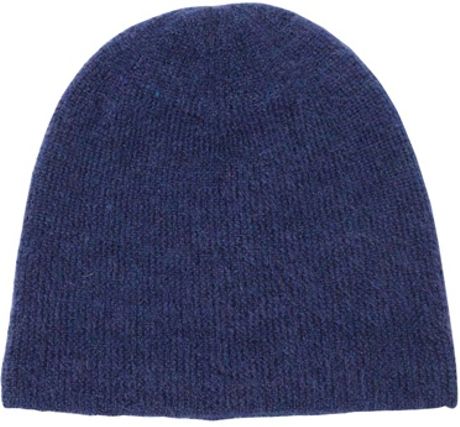 Neil Barrett Mohair Knit Beanie Hat in Blue for Men | Lyst