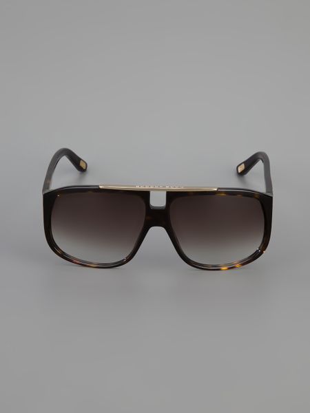 Marc Jacobs Flat Top Tortoise Shell Sunglasses in Brown for Men | Lyst