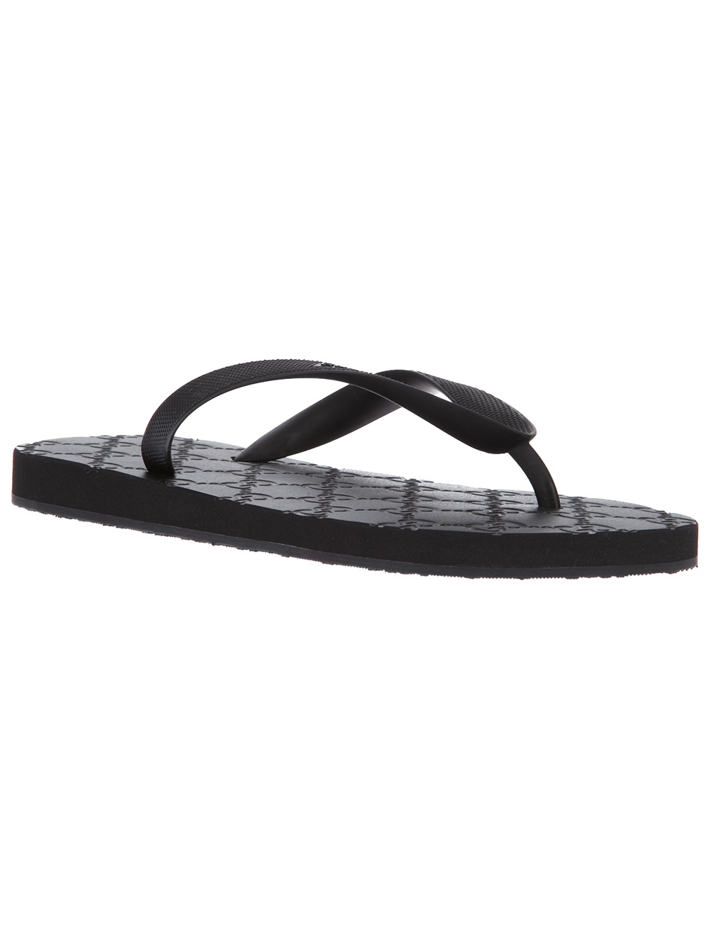 black gucci flip flops