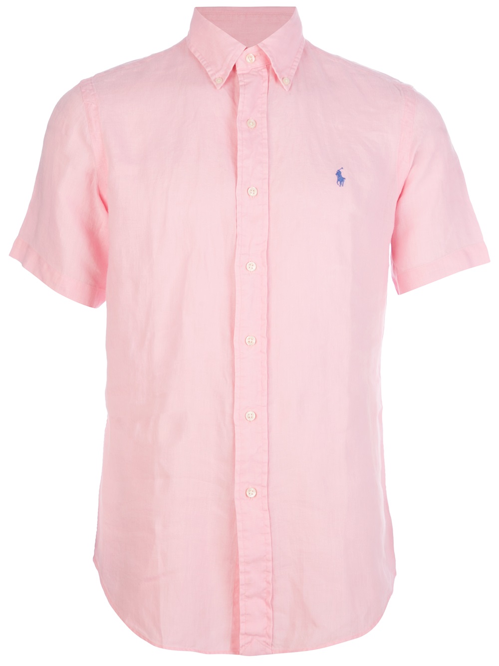 Polo Ralph Lauren Short Sleeve Shirt in Pink for Men - Lyst