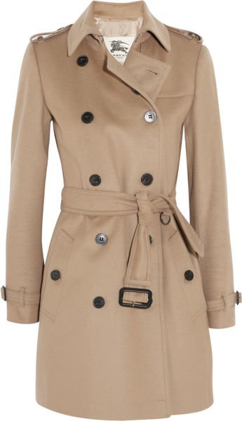 Burberry London Mid-Length Wool And Cashmere-Blend Trench Coat in Brown ...