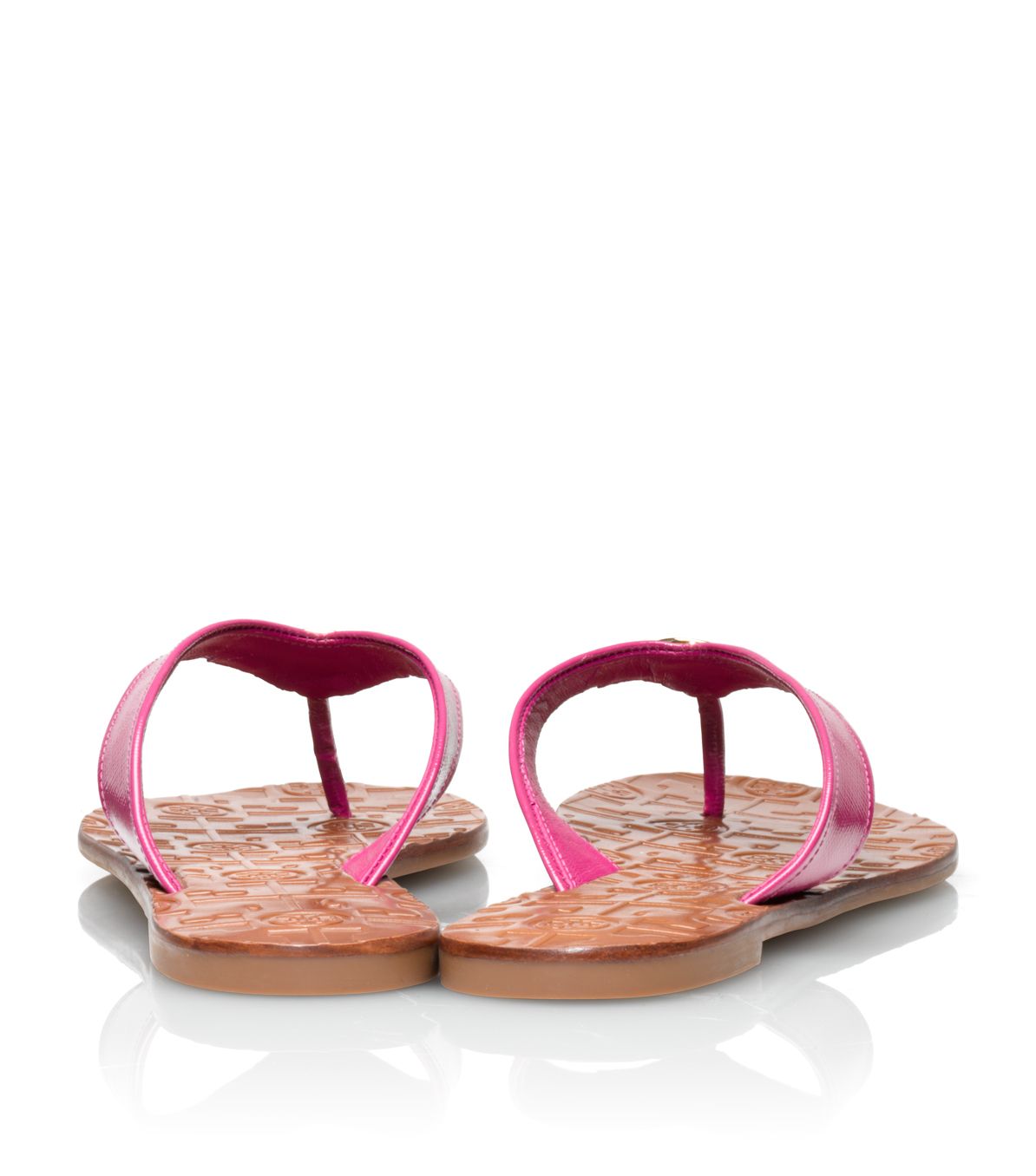 Lyst - Tory Burch Patent Leather Thora Sandal in Pink