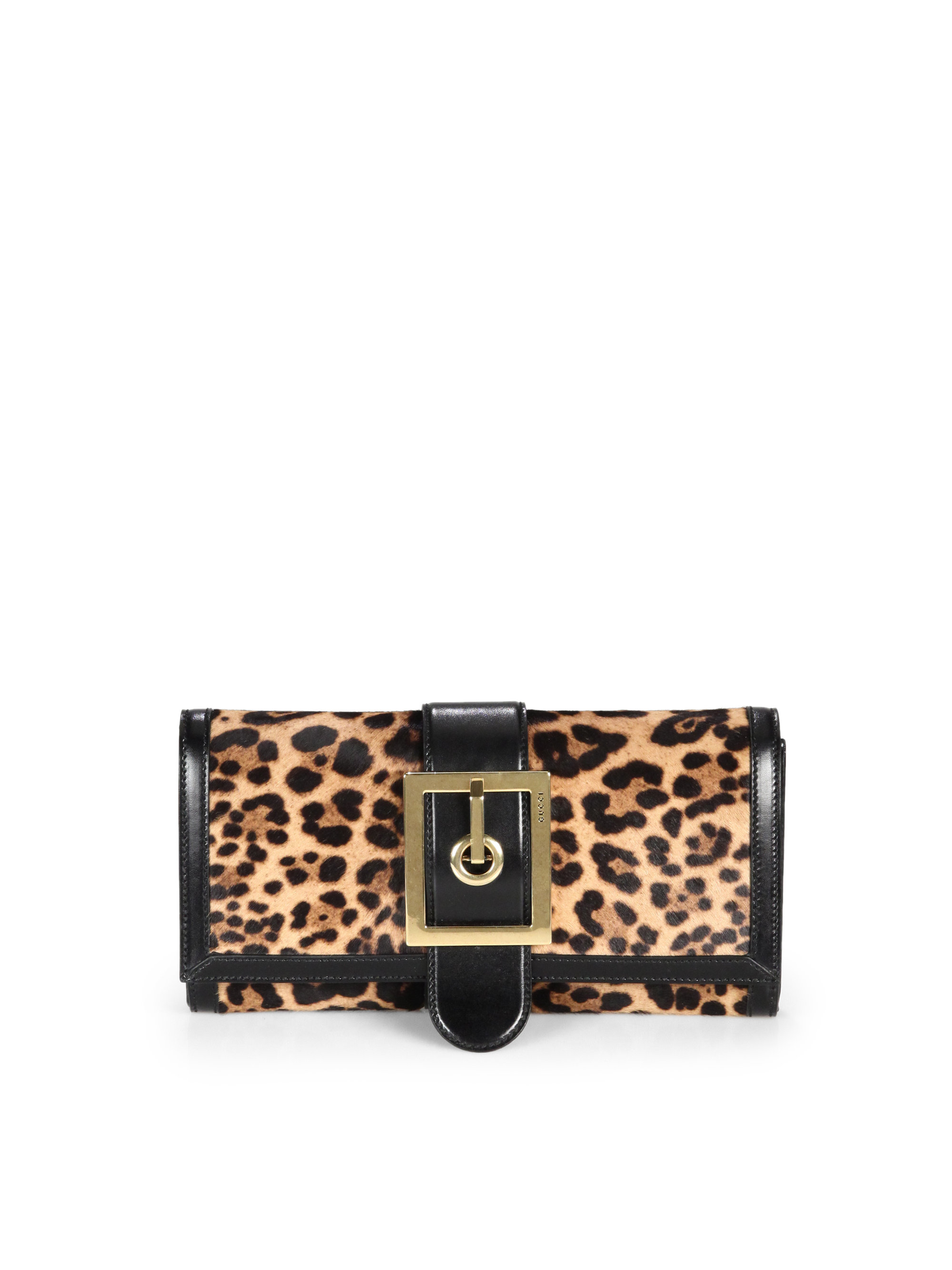 gucci print clutch