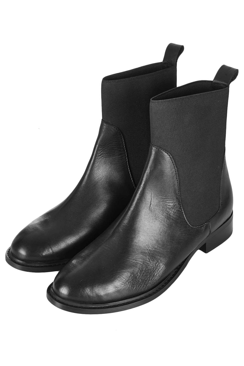 elastic chelsea boots