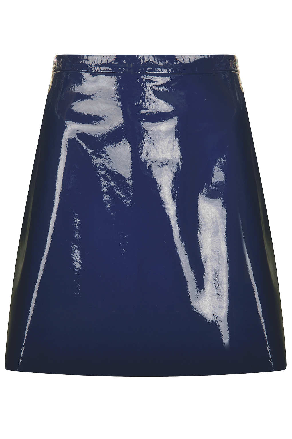 Lyst - Topshop Patent Leather Pelmet Skirt By Boutique in Blue