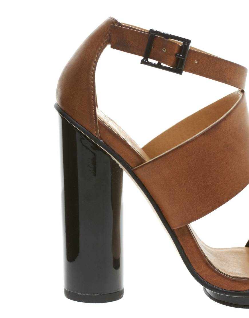 asos tan heels