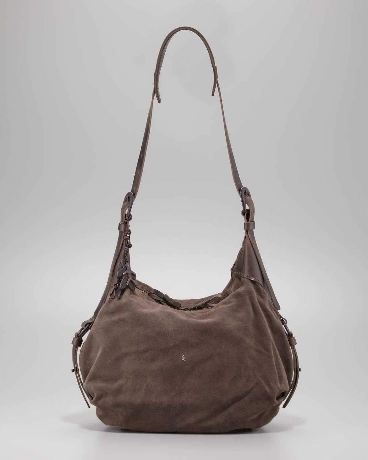 Lyst Henry Beguelin Suede Messenger Bag Gray In Brown For Men Gallery
