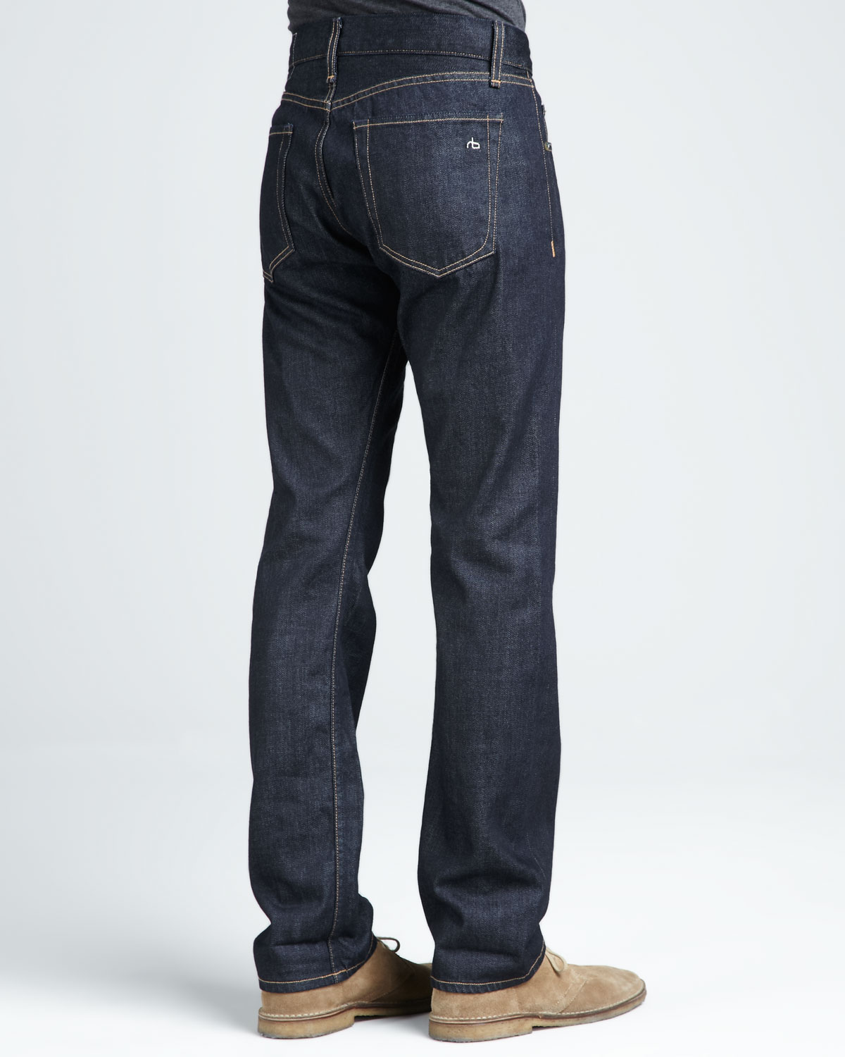 Lyst - Rag & Bone Dark-rinse Selvedge Jeans in Blue for Men