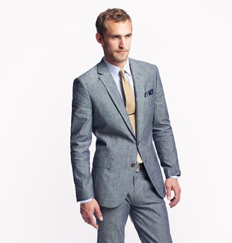 J.crew Ludlow Suit Jacket In Japanese Chambray in Blue for Men ...