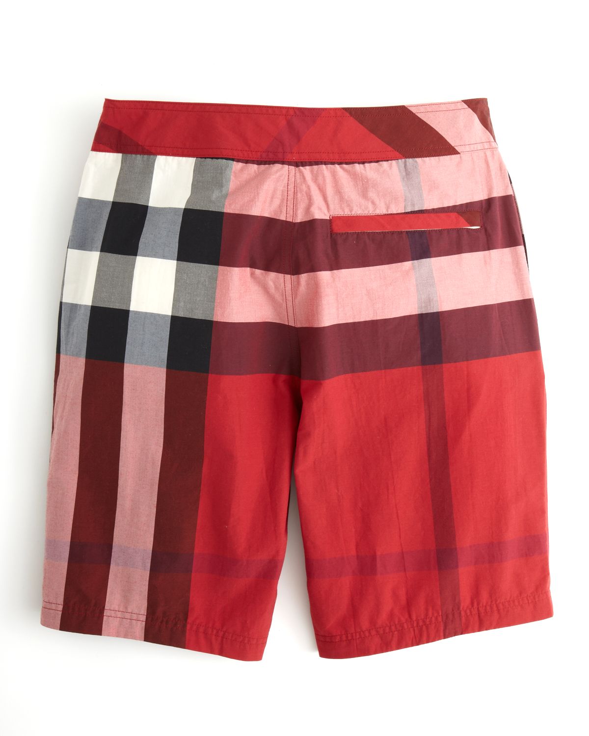 Burberry Brit Laguna Check Swim Trunks in Red for Men Lyst