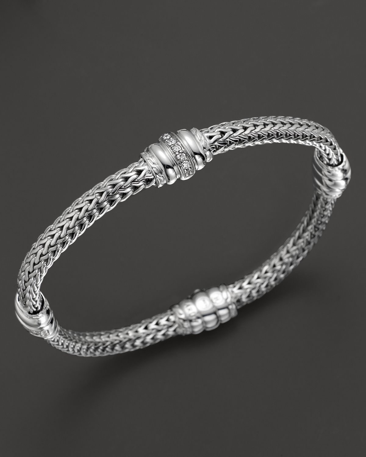 Lyst John Hardy Bedeg Silver Diamond Pave Four Station Chain Gallery