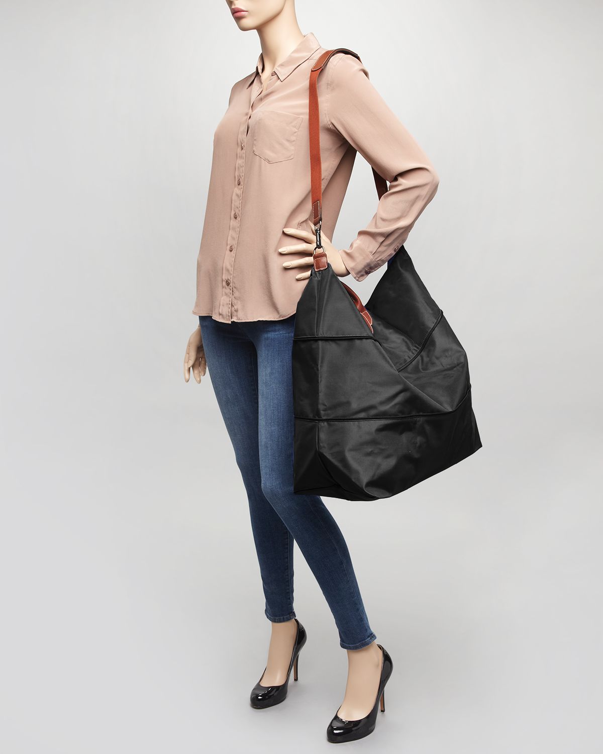 Lyst Longchamp Le Pliage Expandable Travel Duffel Tote In Green Gallery