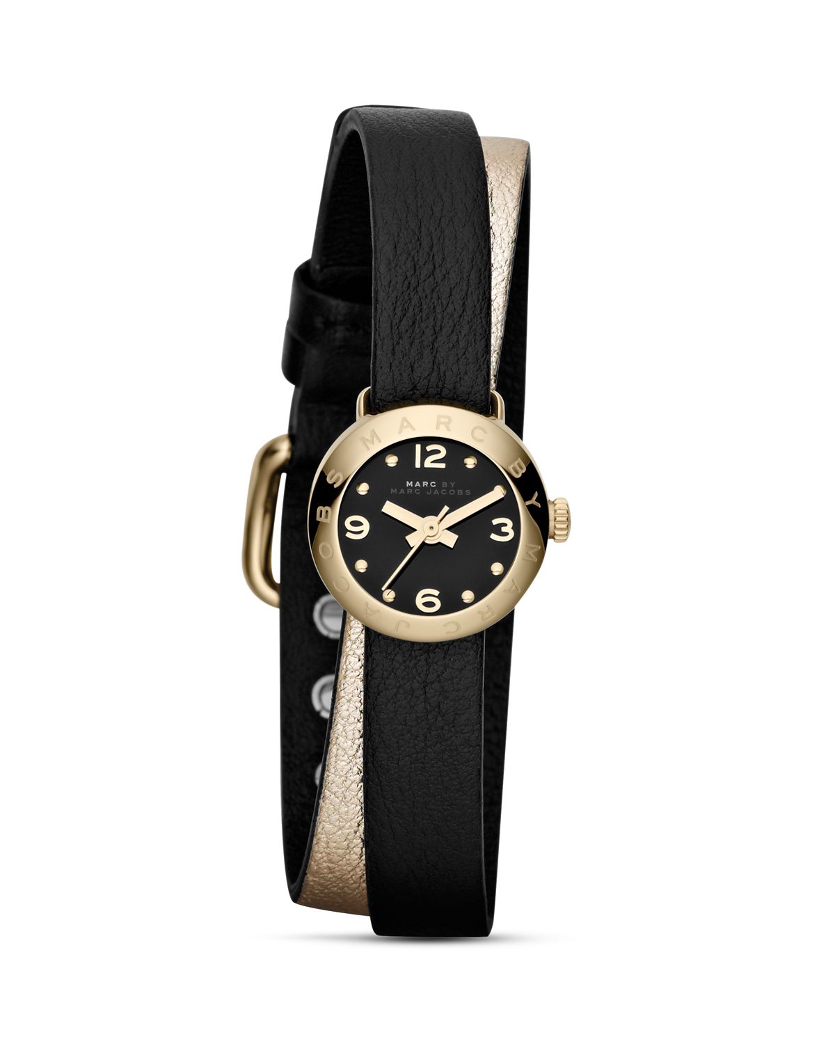Lyst - Marc By Marc Jacobs Amy Black Genuine Leather Ladies Watch in Black
