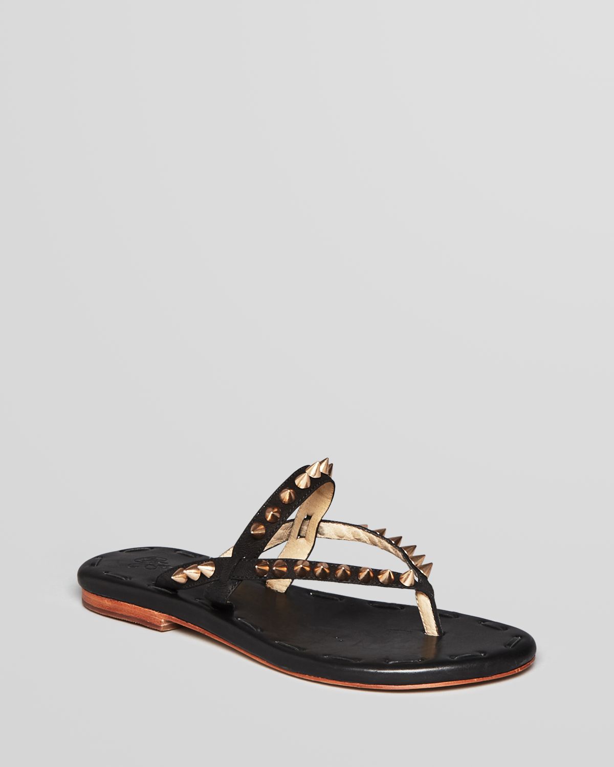 spike flat sandals