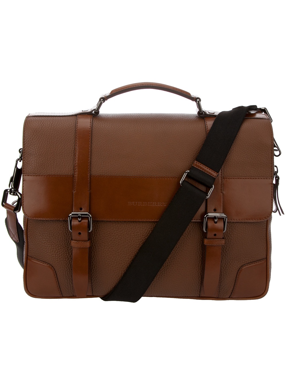 Lyst - Burberry Brit Leather Shoulder Bag in Brown for Men