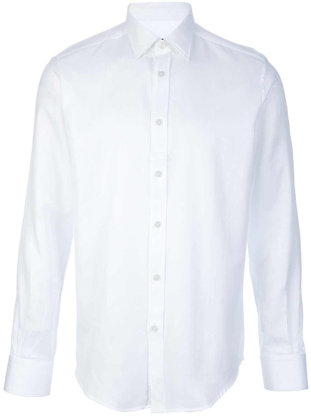 Lyst - Z Zegna Plain Button Down Shirt in White for Men