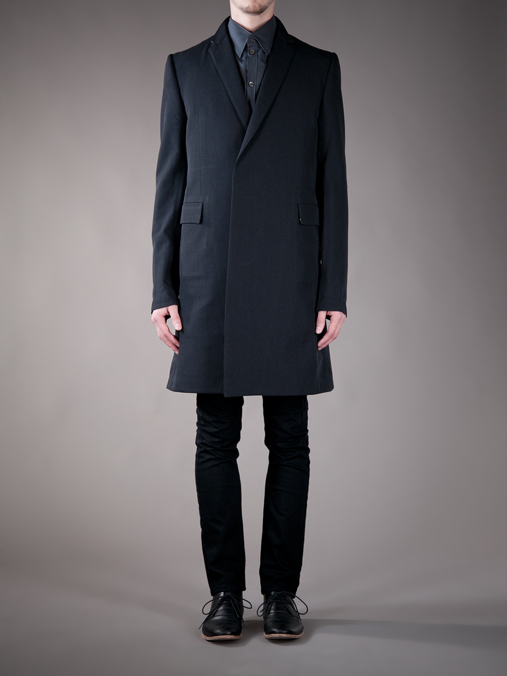 Lyst - Carol Christian Poell Long Coat in Gray for Men