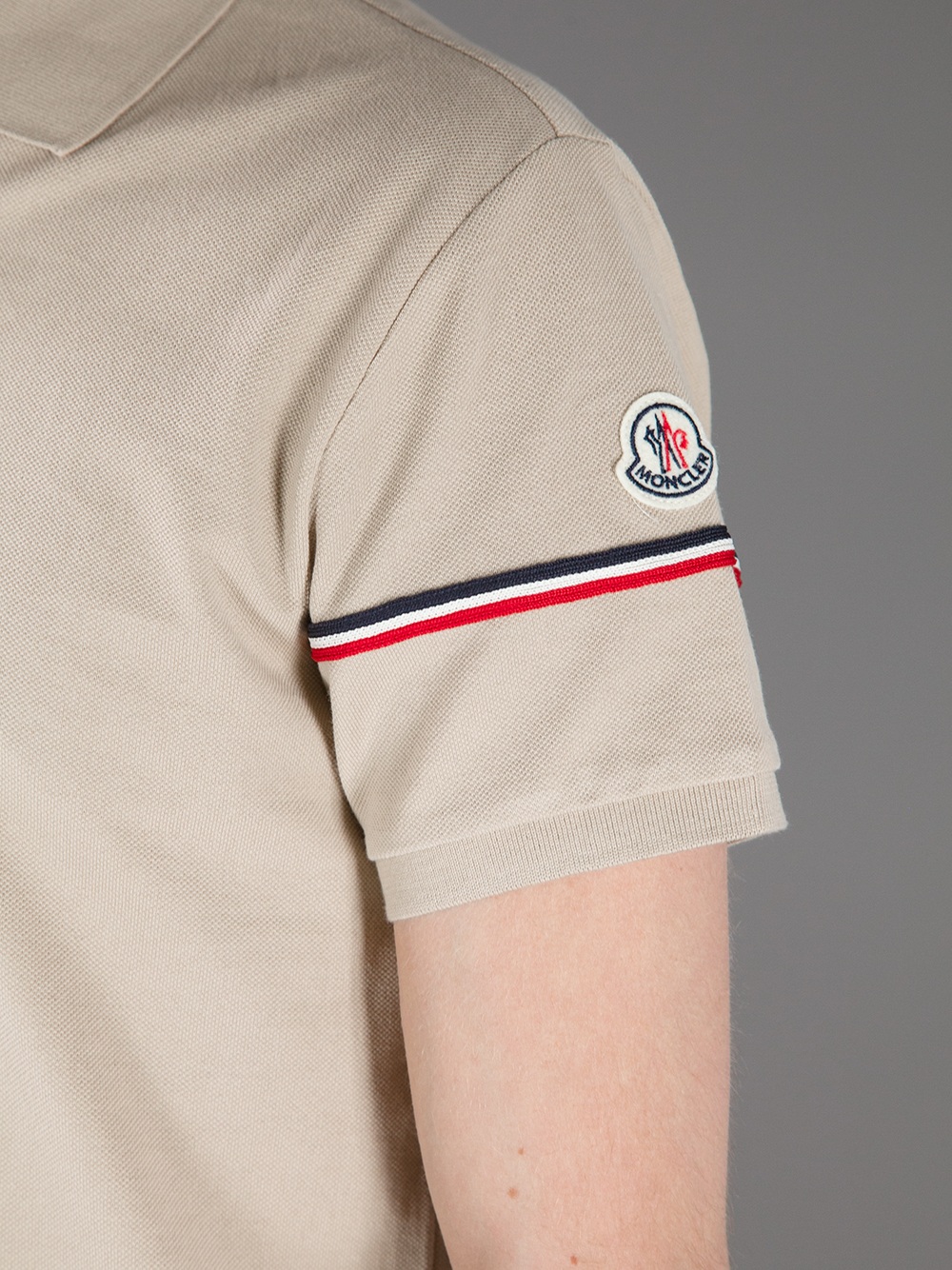 moncler beige polo moncler beige polo