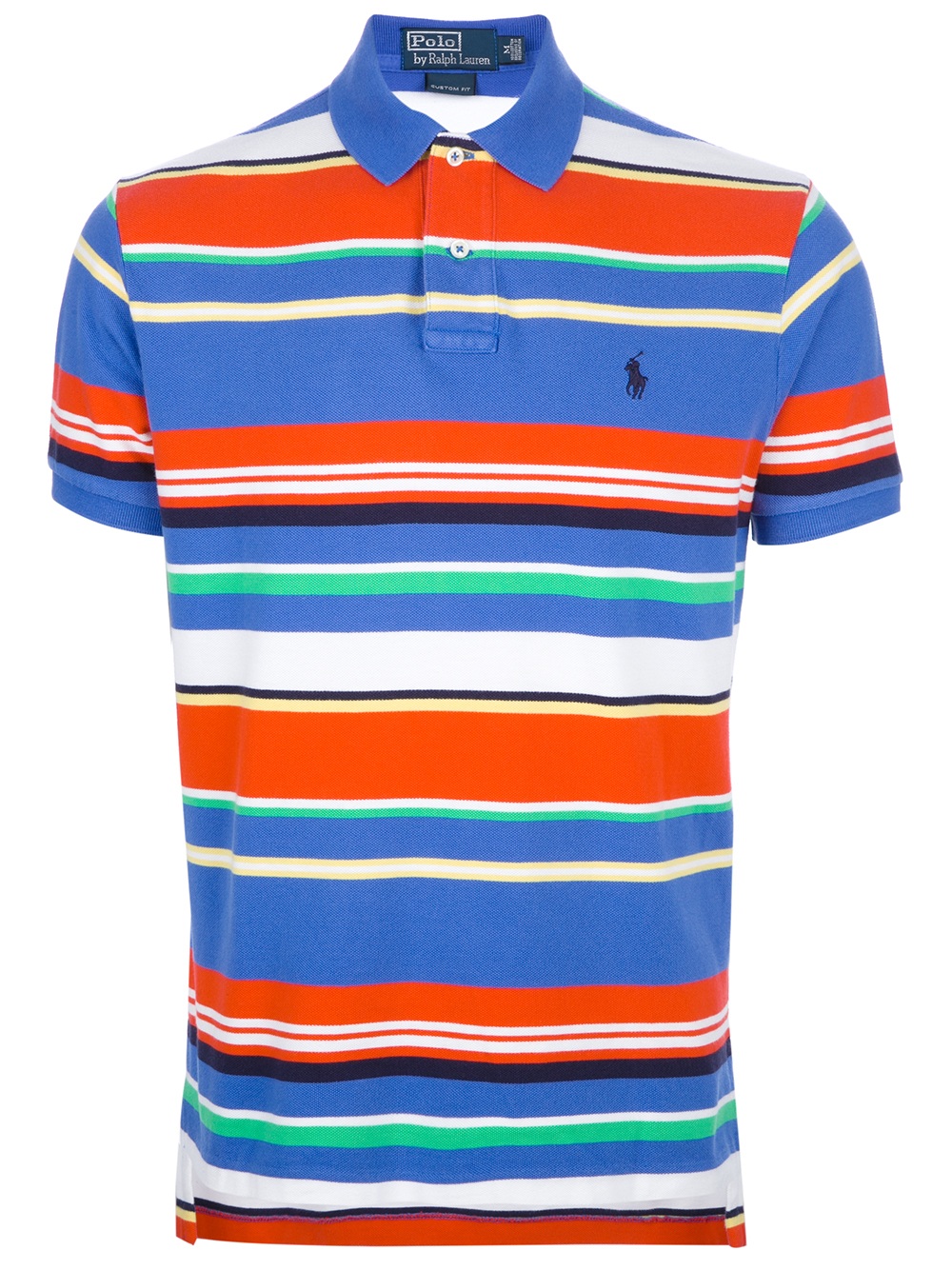 Lyst - Polo Ralph Lauren Striped Polo Shirt in Blue for Men