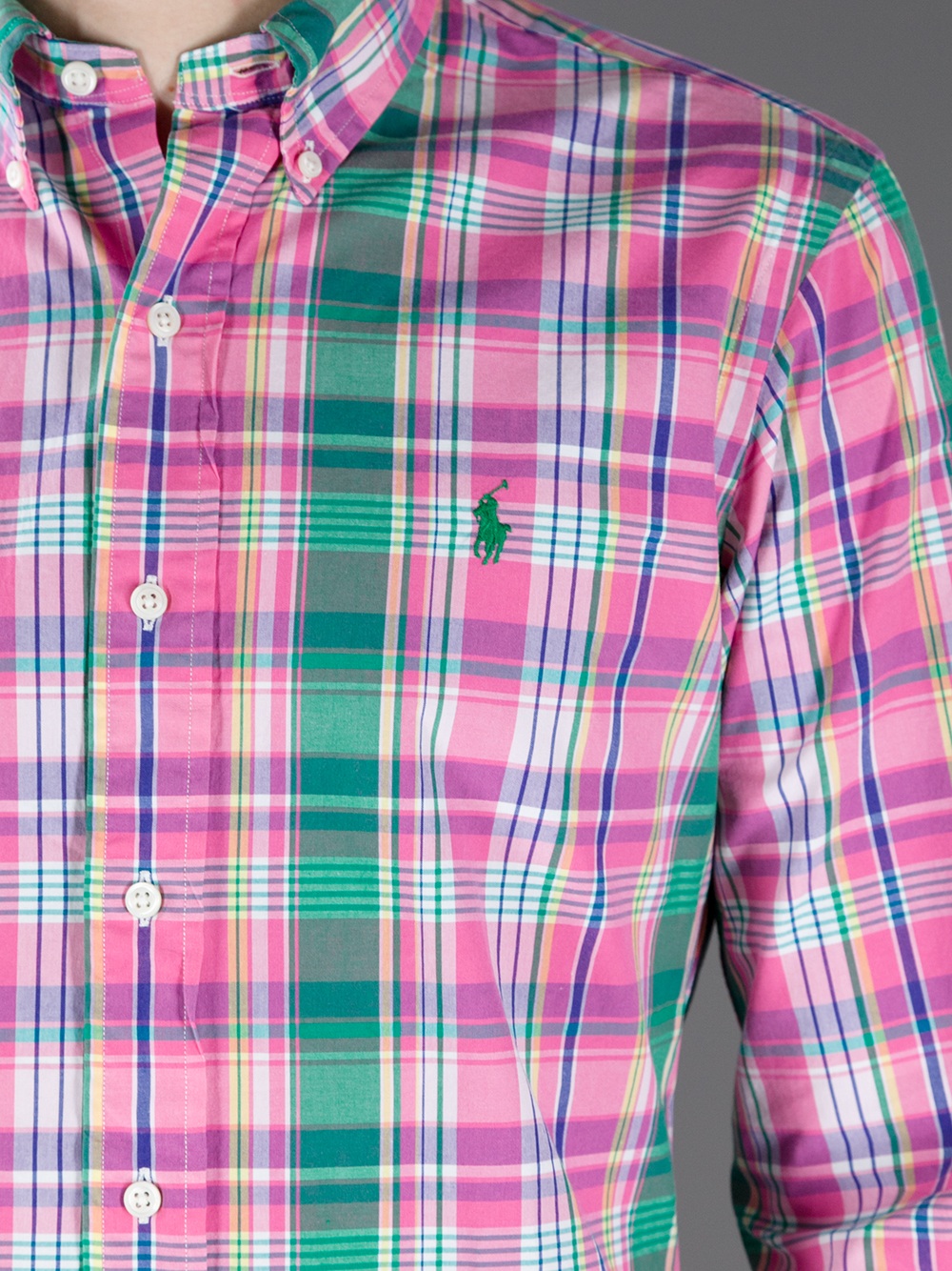 pink plaid mens shirt